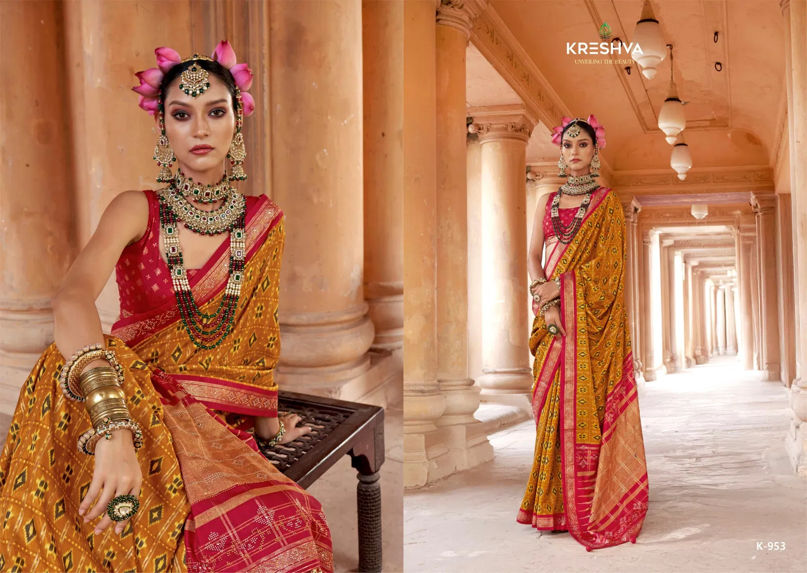 Sundarvan By Kreshva Dani P V Silk Traditional Patola Wholesale Saree In India